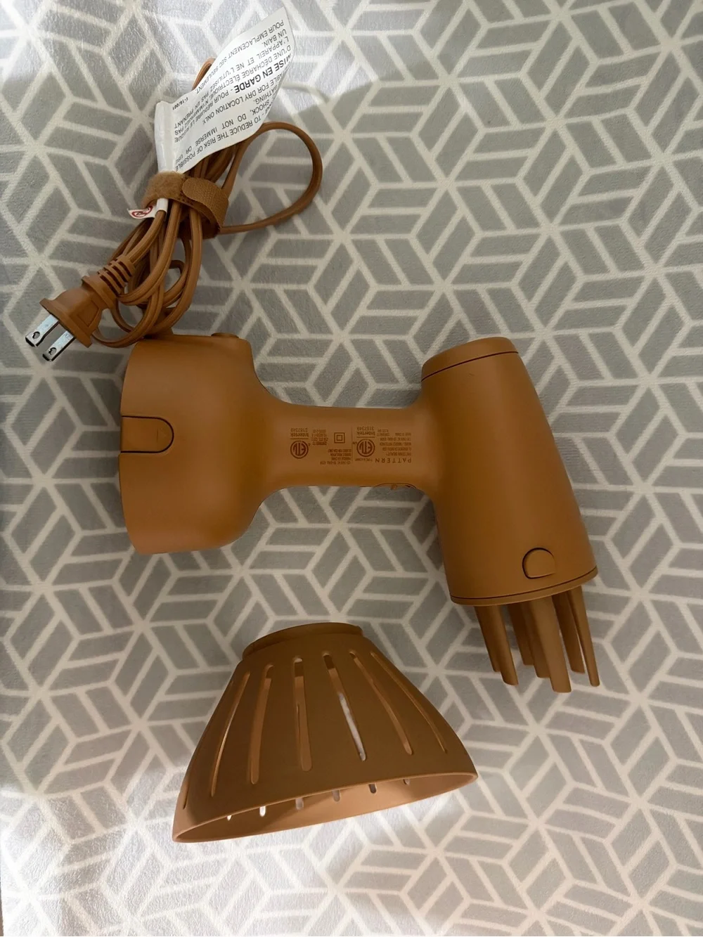 PATTERN Mini Hair Dryer in Rust Brown